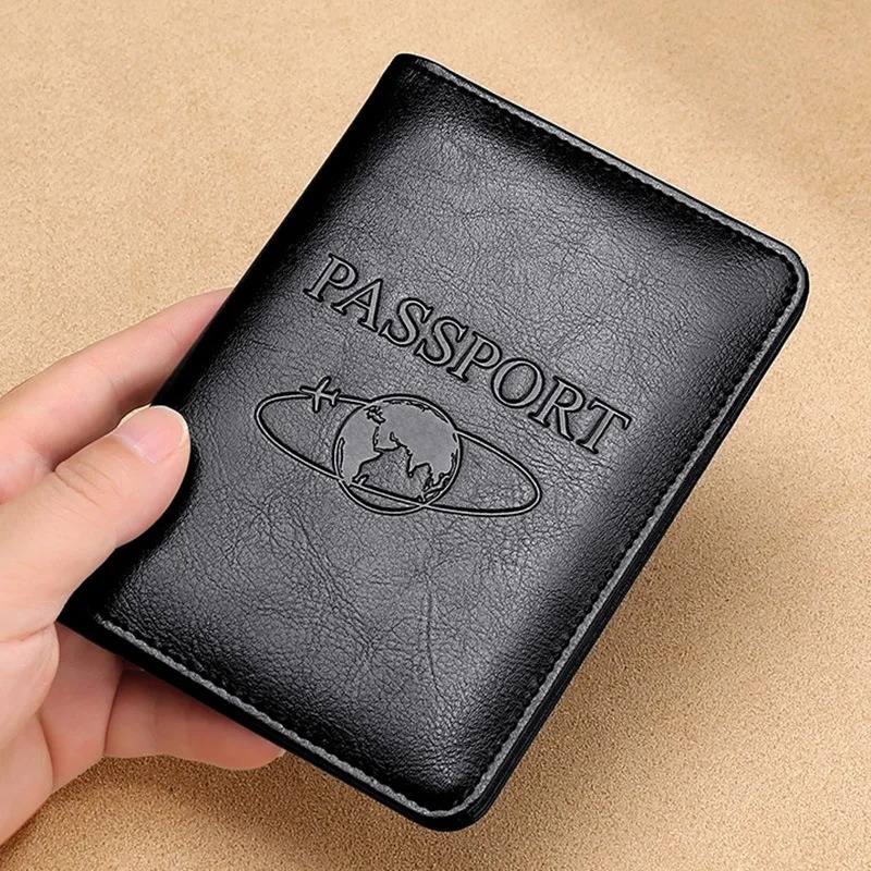 Travel Accessories Wallet - Sampul Paspor Kulit Asli Uniseks Dompet