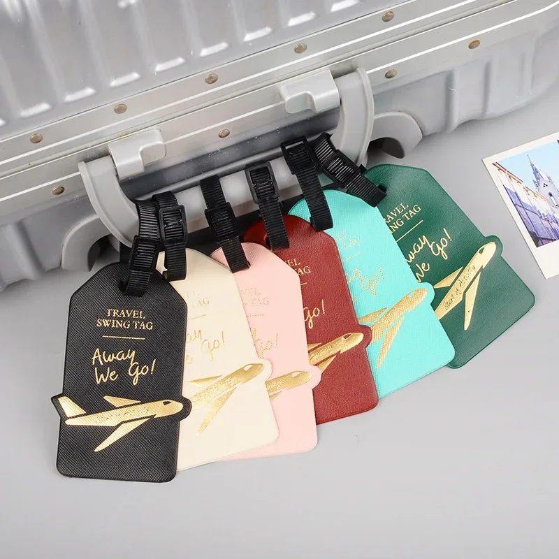 Luggage Tag Leather - Tag Bagasi Perjalanan Portabel Koper Kulit