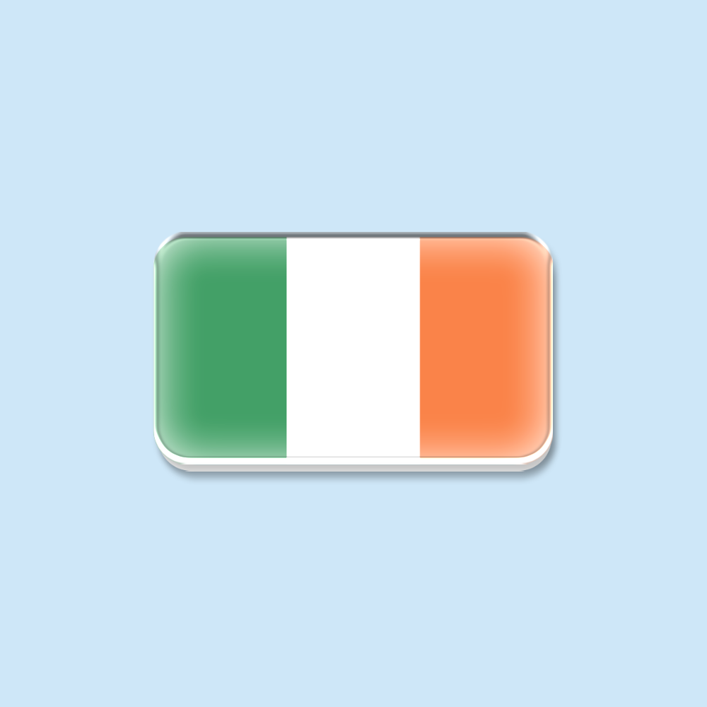 Travel Accessories Ireland - Bros Pin Bendera Irlandia Akrilik, Souvenir