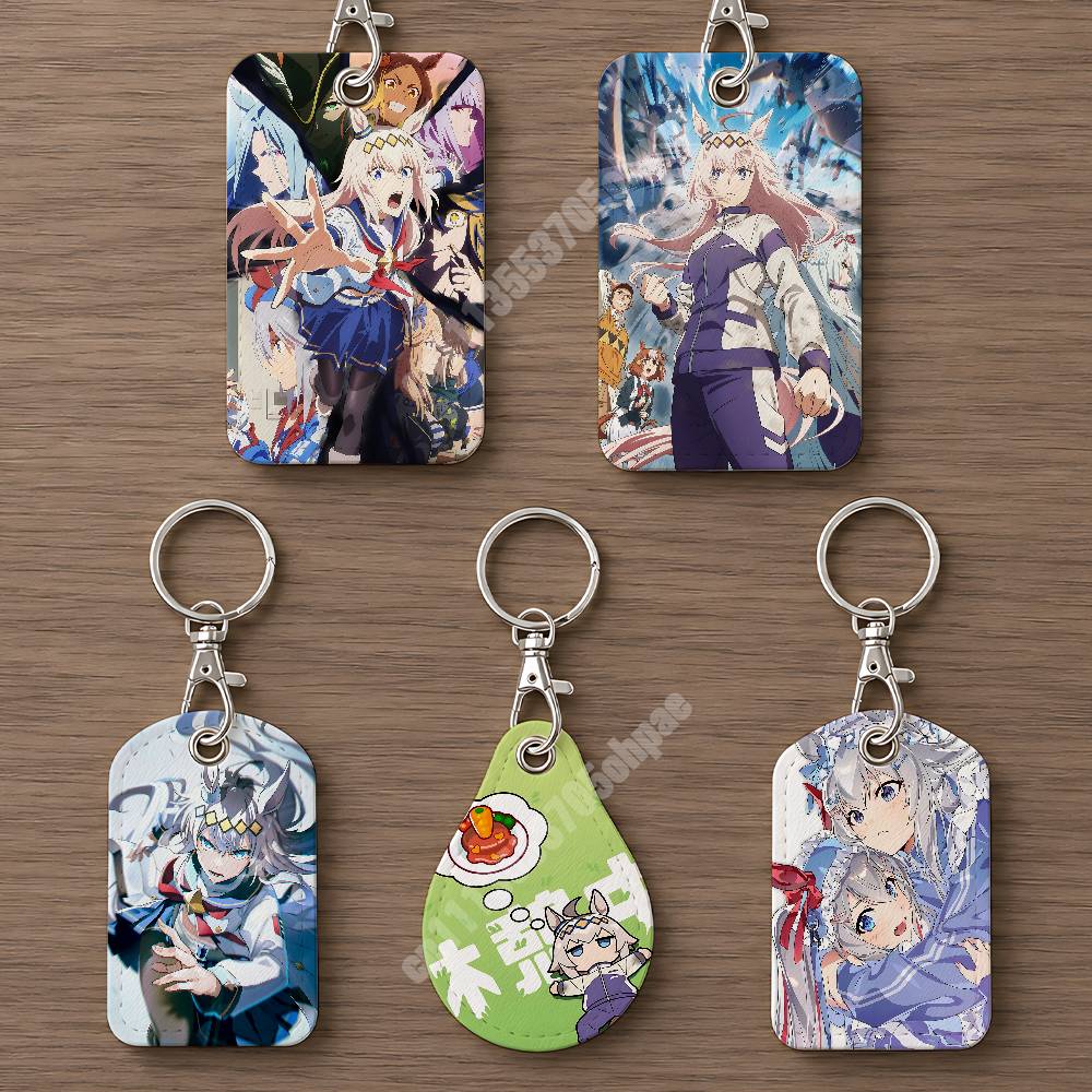 Luggage Tag Leather - Oguri Cap UmaMusume Cinderella Gray Gantungan