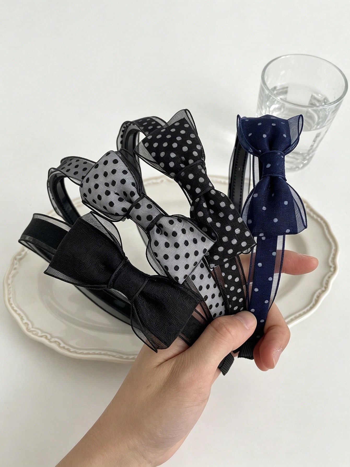 Travel Accessories Present - 1pc Ikat Rambut Pita Polka Dot