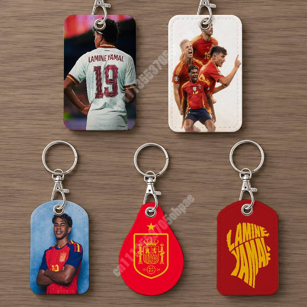 Luggage Tag Leather - Gantungan Kunci Kulit Sepak Bola Spanyol