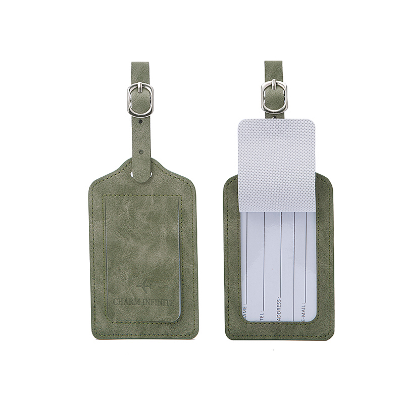 Travel Accessories On Plane - Tag Bagasi Logo Pesawat Bahan Kulit