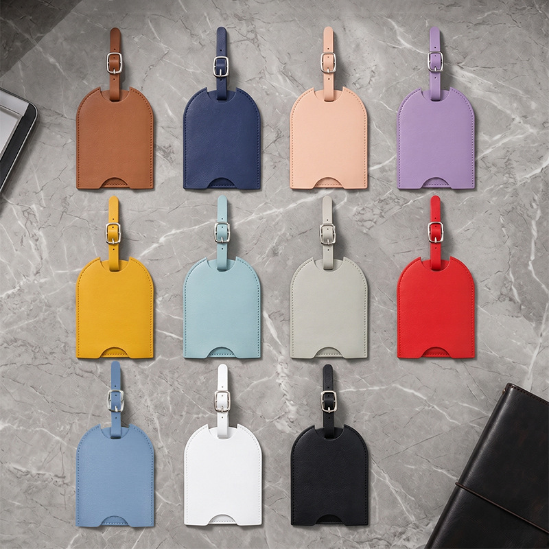Luggage Tag Leather - Tag Bagasi Perjalanan untuk Wanita, Label