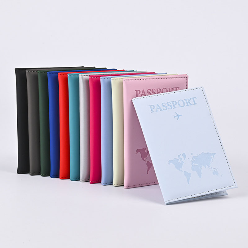 Travel Accessories On Plane - Lover The World peta paspor penutup