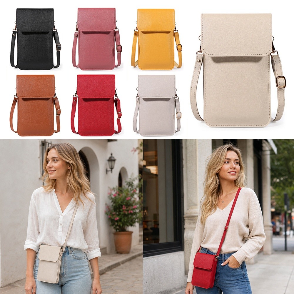 Passport Holder Rfid - Tas Ponsel Layar Sentuh Kulit PU