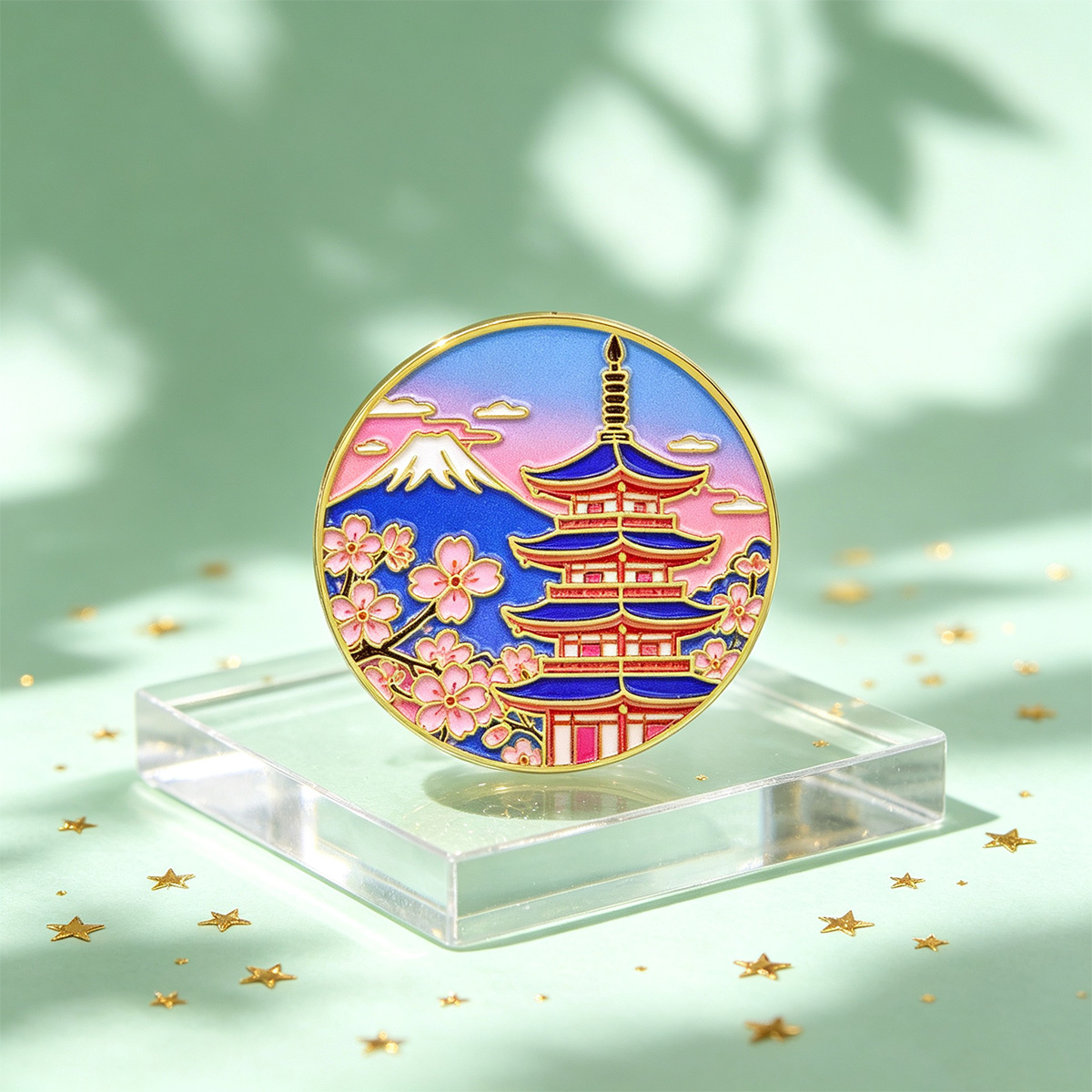 Pin Enamel Bunga Sakura Jepang - Travel Accessories For Japan ulasan dan harga
