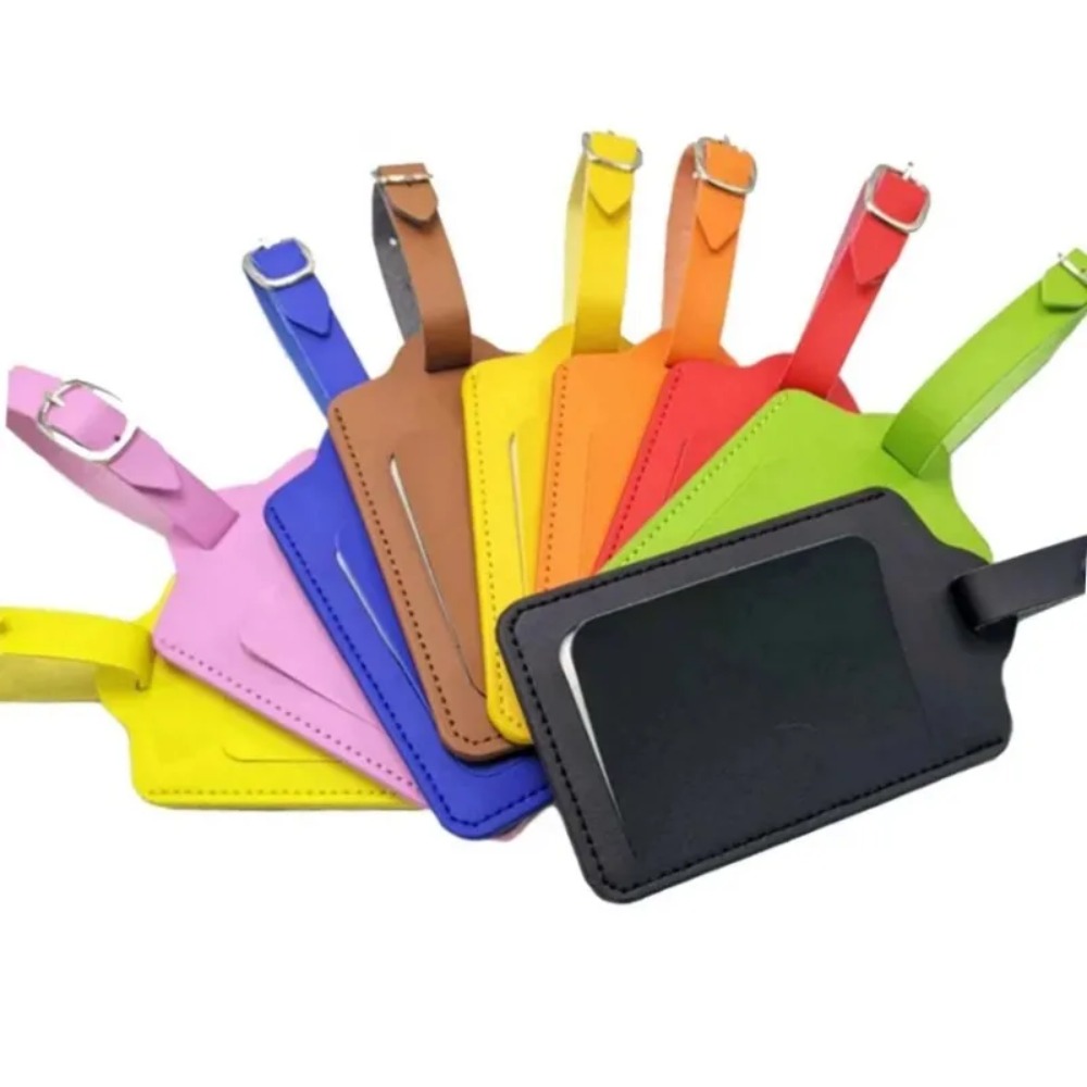Tag Identifikasi Bagasi Pesawa - Luggage Tag Leather ulasan dan harga