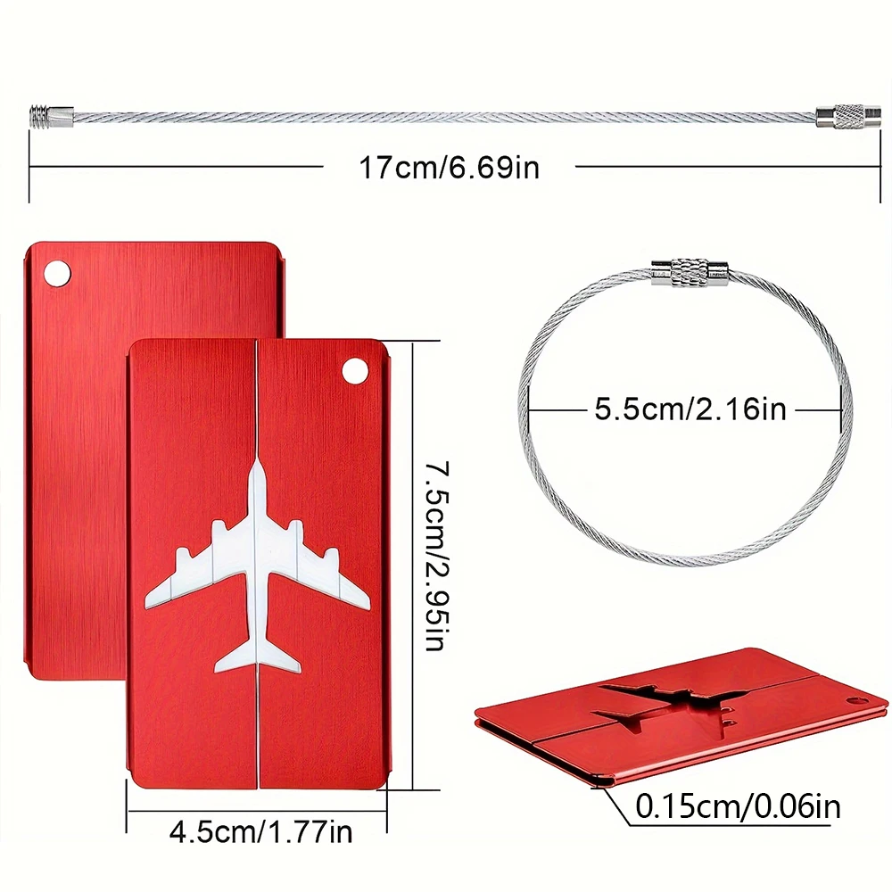 Tag Bagasi Perjalanan Bahan Al - Travel Accessories On Plane ulasan dan harga