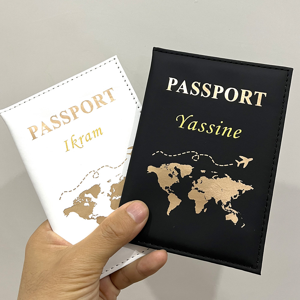 Tempat paspor kustom Wanita Pr - Travel Accessories On Plane ulasan dan harga