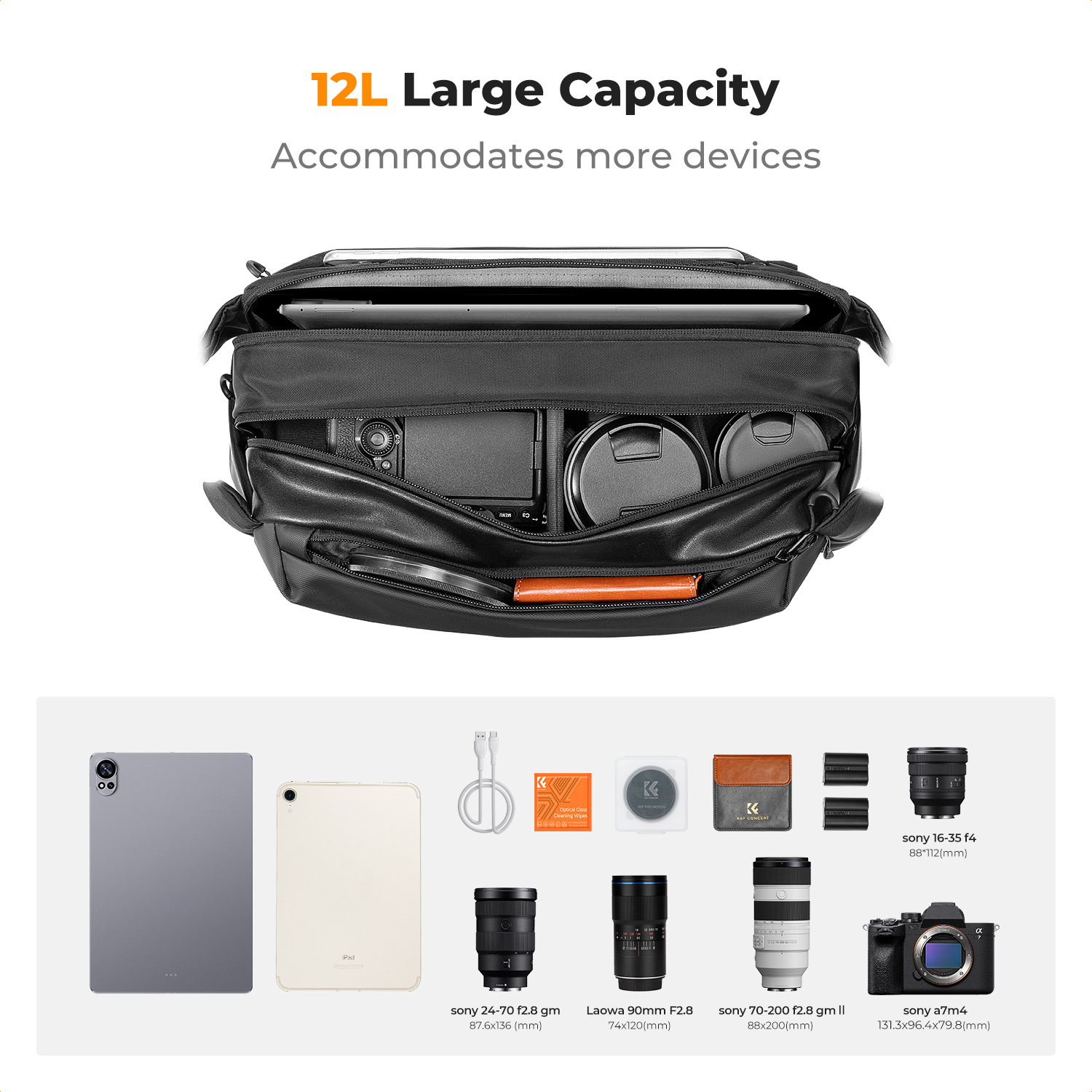 K&F CONCEPT 12L/10L Tas Selemp - Camera Bag Travel ulasan dan harga