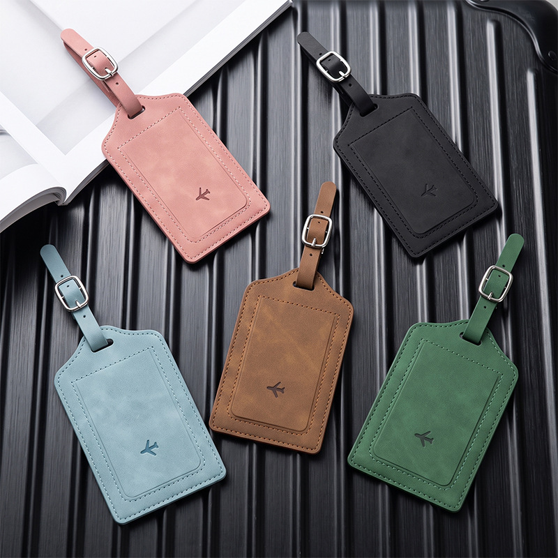 1 buah label bagasi kulit PU u - Luggage Tag Leather ulasan dan harga
