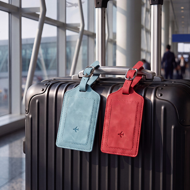 1 buah label bagasi kulit PU u - Luggage Tag Leather ulasan dan harga