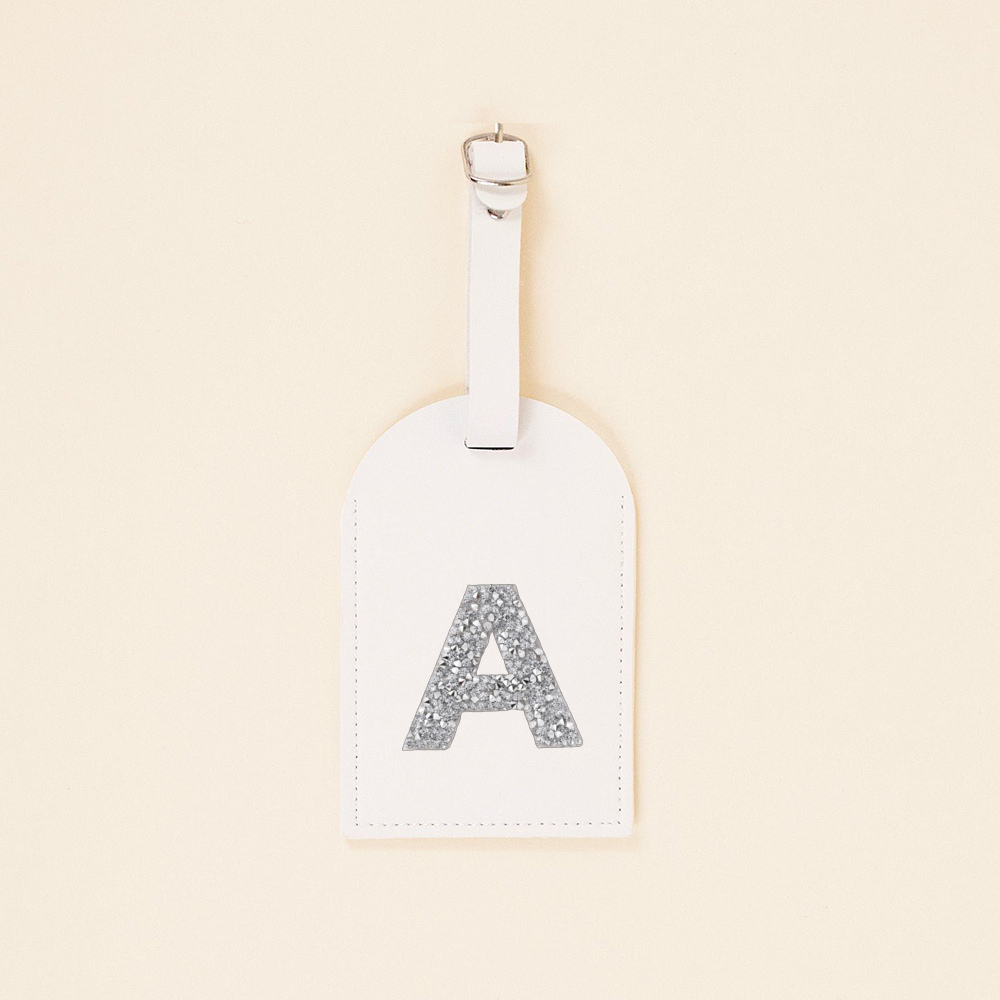 A-Z berlian imitasi Monogram k - Luggage Tag Leather ulasan dan harga