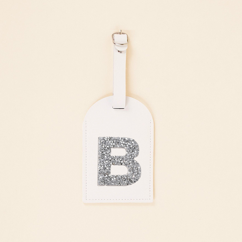 A-Z berlian imitasi Monogram k - Luggage Tag Leather ulasan dan harga