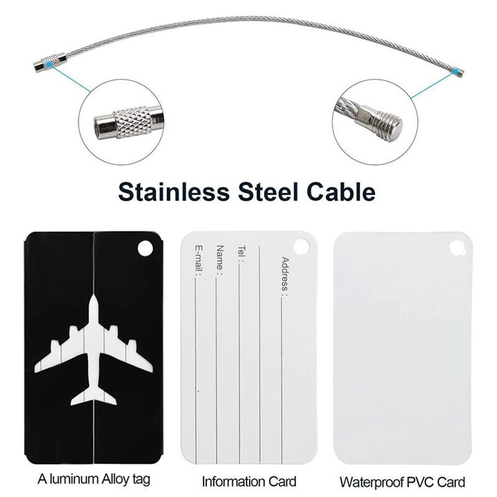 Label bagasi perjalanan Alumin - Travel Accessories On Plane ulasan dan harga
